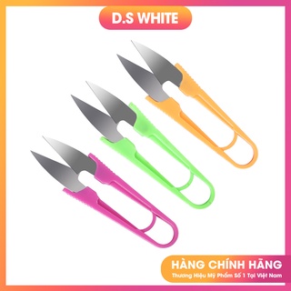 Kéo Bấm Chỉ - Kéo Cắt Chỉ Cán Nhựa Chữ U 3 Màu