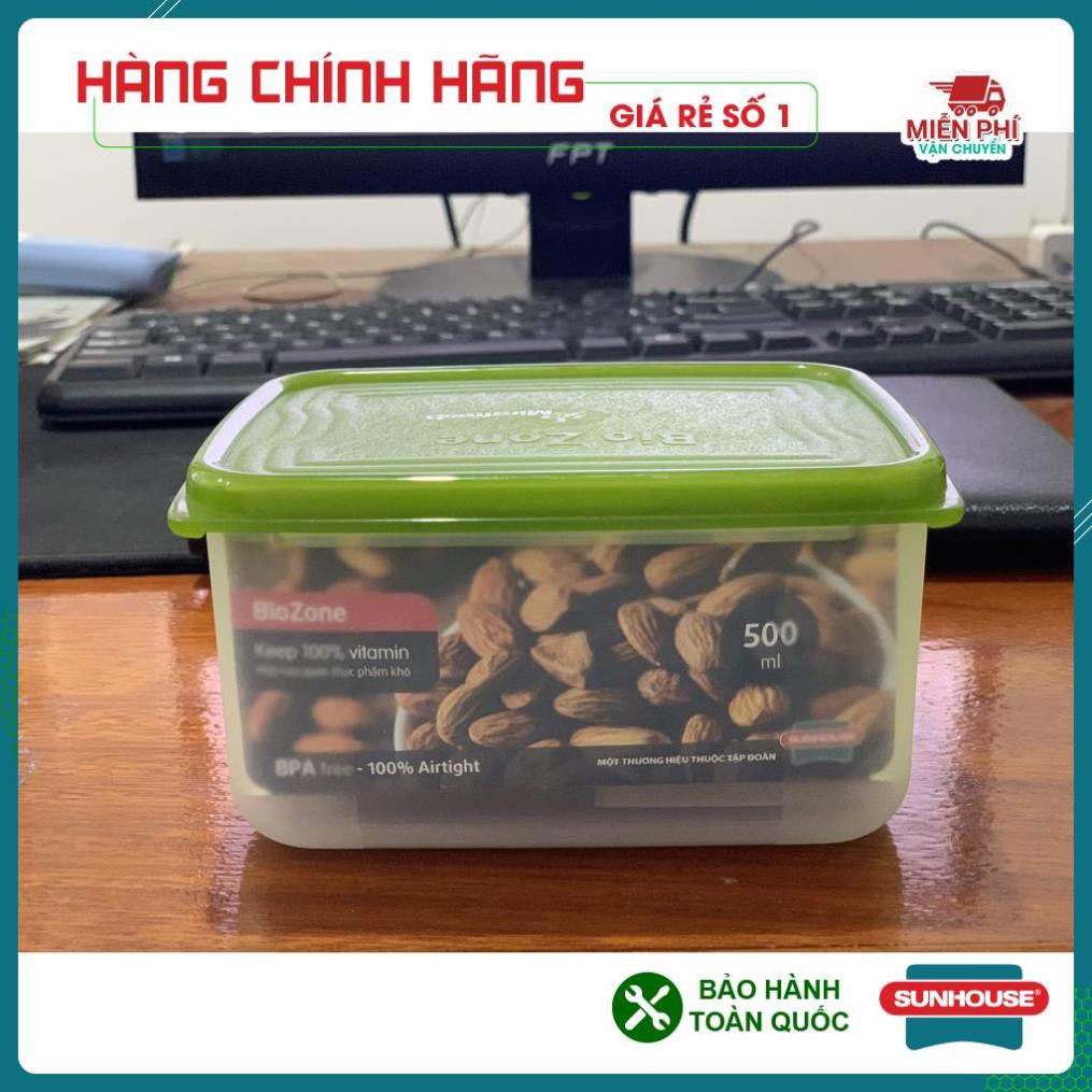 Hộp bảo quản thực phẩm khô SUNHOUSE BioZone,hộp đựng thức ăn SUNHOUSE, 400ML, 500ML,800ML, 1100ML, 2700ML, 7000ML | BigBuy360 - bigbuy360.vn