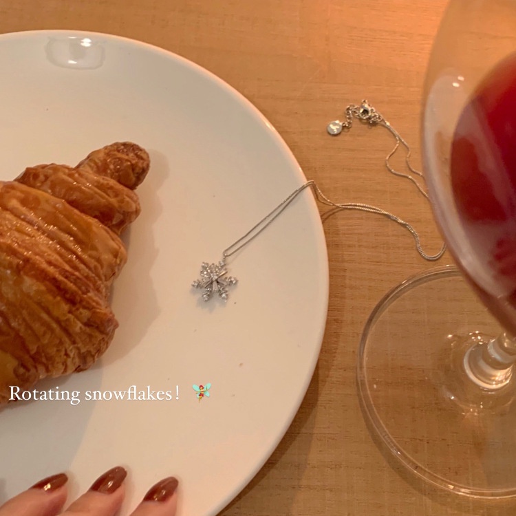 Vòng cổ mặt hình bông tuyết thời trang cho nữ