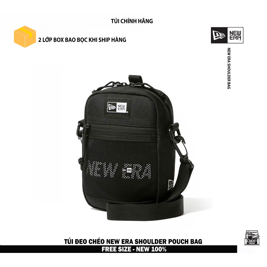 [ HÀNG CHÍNH HÃNG ] Túi Đeo Chéo New Era Shoulder Pouch Bag - Black ( FREE SIZE ) - HÀNG CHÍNH HÃNG 100%