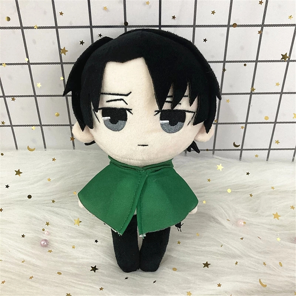 DOREEN Kids Gift Attack on Titan Plush Doll Special Levi Ackerman Anime Attack on Titan Cute Anime Dolls Stuffed Pillow Plushed Doll 20cm Action Figures