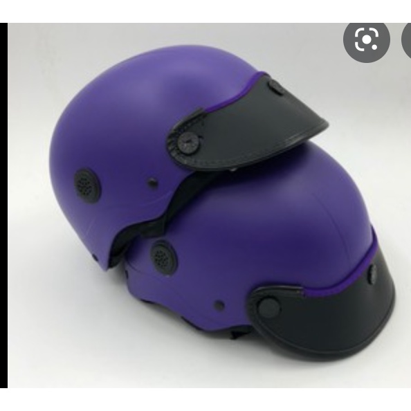 Mũ nón bảo hiểm nửa đầu sơn có LỖ thông gió