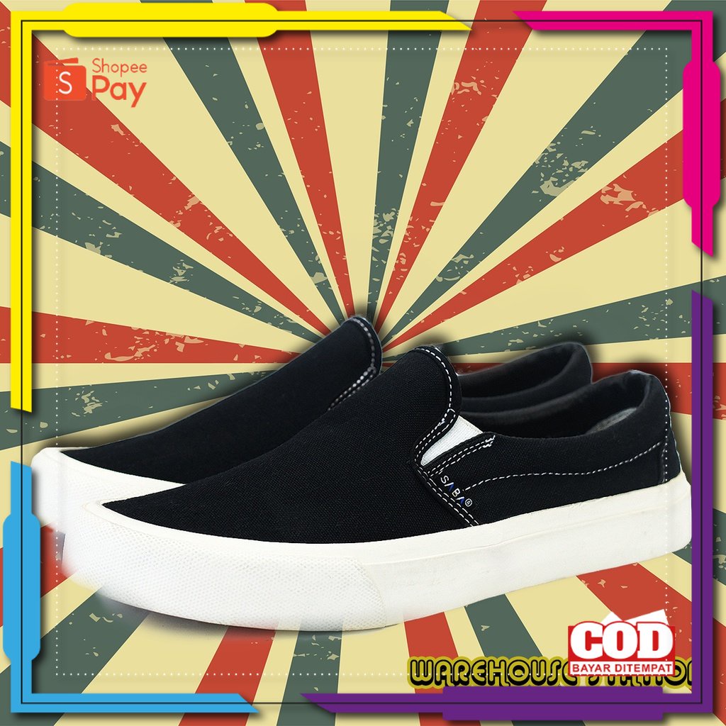 Giày Slip On Màu Trắng Đen Phong Cách Thời Trang Vintage Dành Cho Nữ Có Size 37 38 39 40 41 42 43 44 45 / Saka