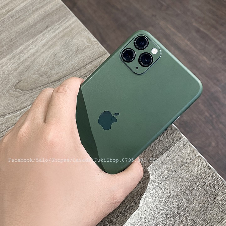 [IPHONE]Tấm Dán Skin mặt sau Midnight Green Full Viền Dành 5 6 7 8 6plus 7plus 8plus X XS XR XSMAX 11 PRO MAX 12 PRO MAX