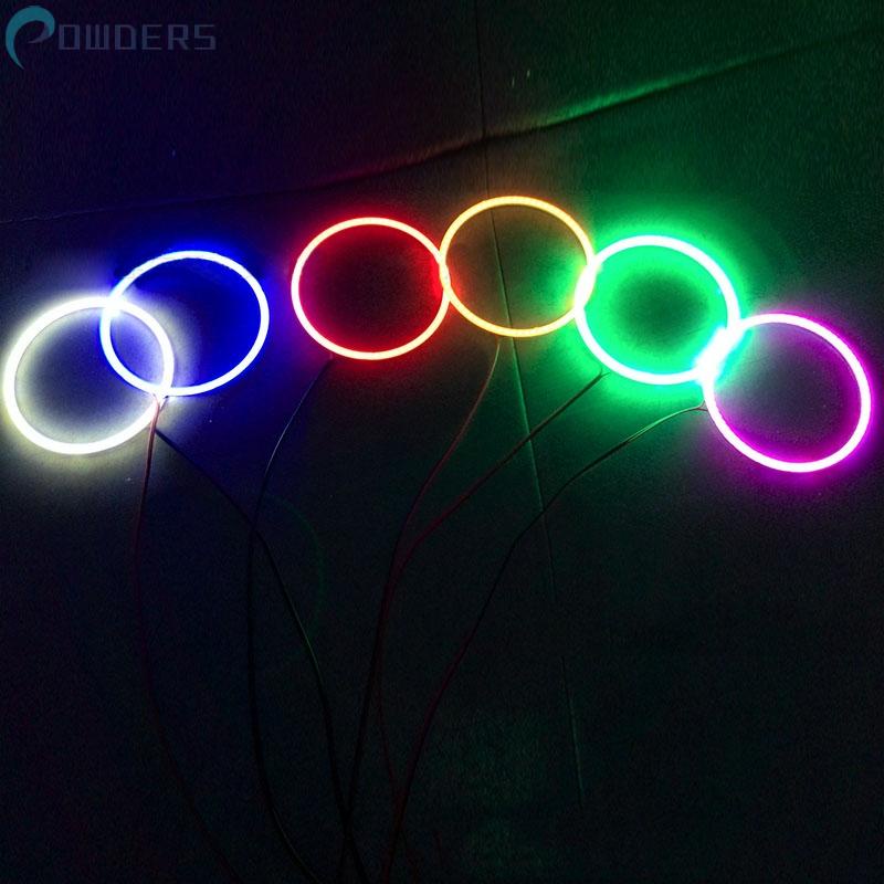 Vòng Đèn LED COB Hình Tròn 6 Màu 80mm 90mm 100mm 110mm Kèm Vỏ