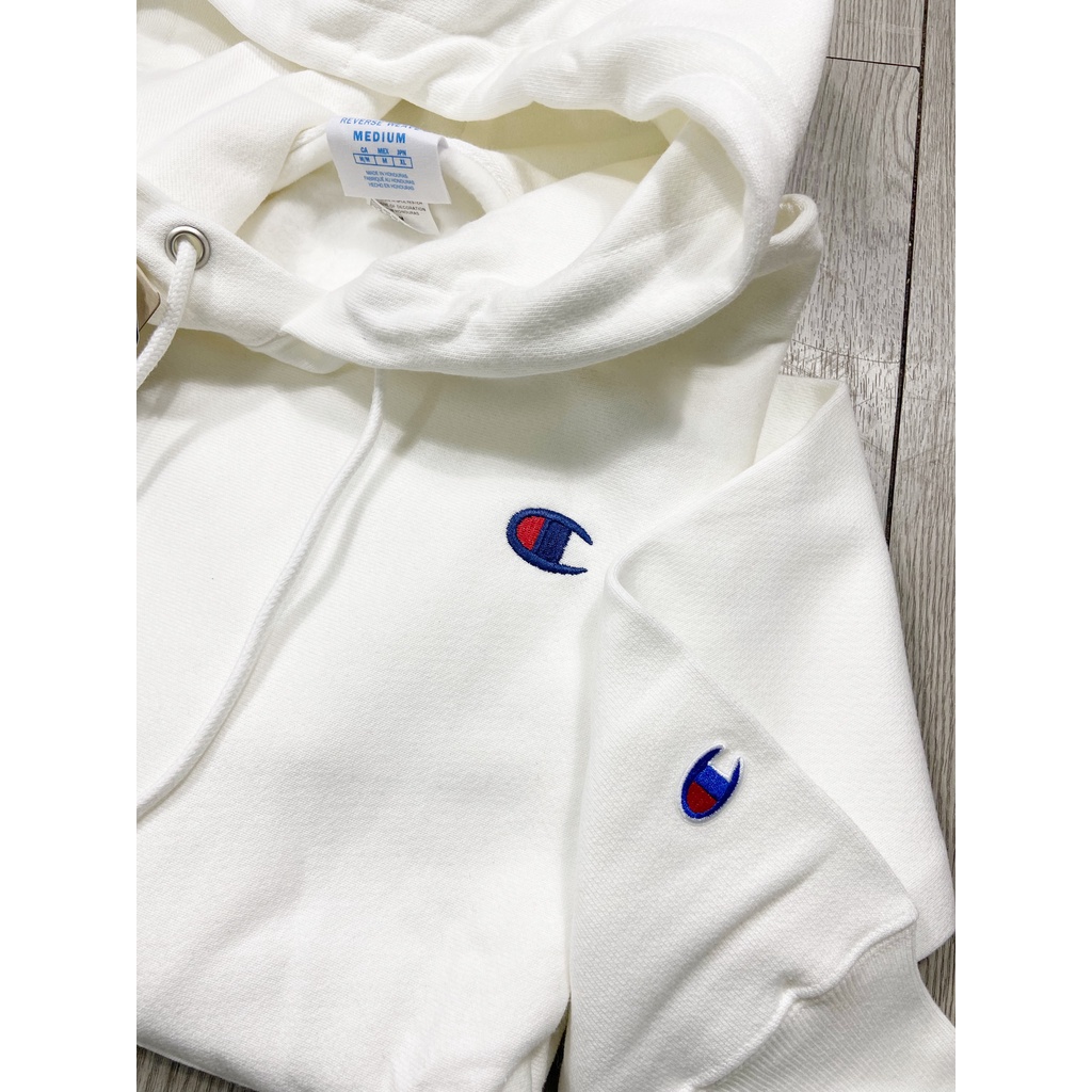THE AMERICAN BOX Áo hoodie Champion ⚡ authentic ⚡ reverse weave màu trắng