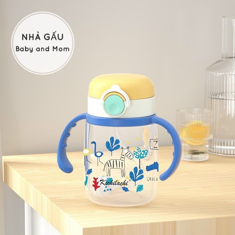 ( mẫu mới) Bình nước kichi dễ thương nhựa PP 220ml- 240ml-350ml