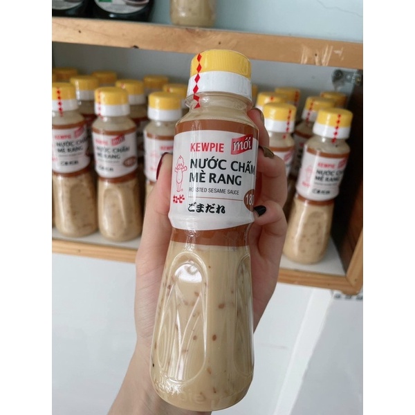 Nước chấm mè rang Kewpie chai 180ml, nước sốt ăn salad