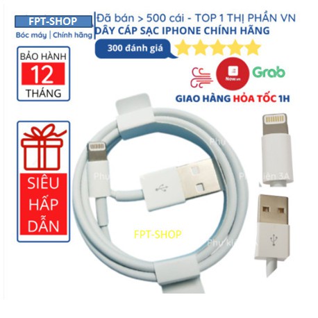 [FREESHIP TOÀN QUỐC] Cáp sạc Apple chính hãng  IPHONE bảo hành lỗi 1 đổi 1 dài 1m cổng lightning