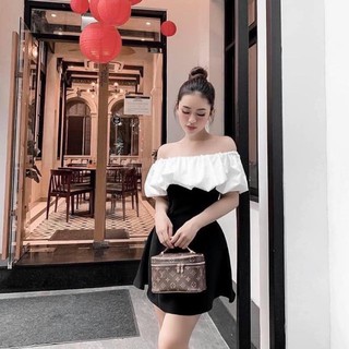 Váy xoè trễ vai