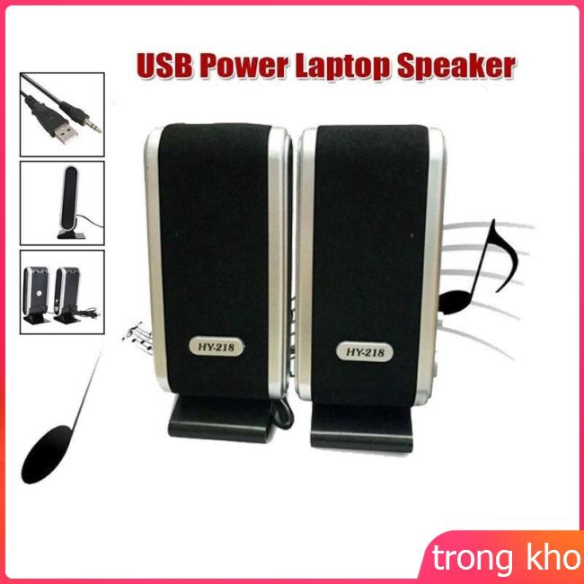 Bộ 2 loa máy tính nguồn USB giắc cắm 3.5mm cho máy tính để bàn/laptop | BigBuy360 - bigbuy360.vn