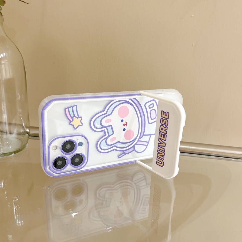 Ốp Điện Thoại Có Giá Đỡ Hình Thỏ Hoạt Hình Cho iphone12 / 13 / 14 11Promax 11 / 6 / 7 / 8