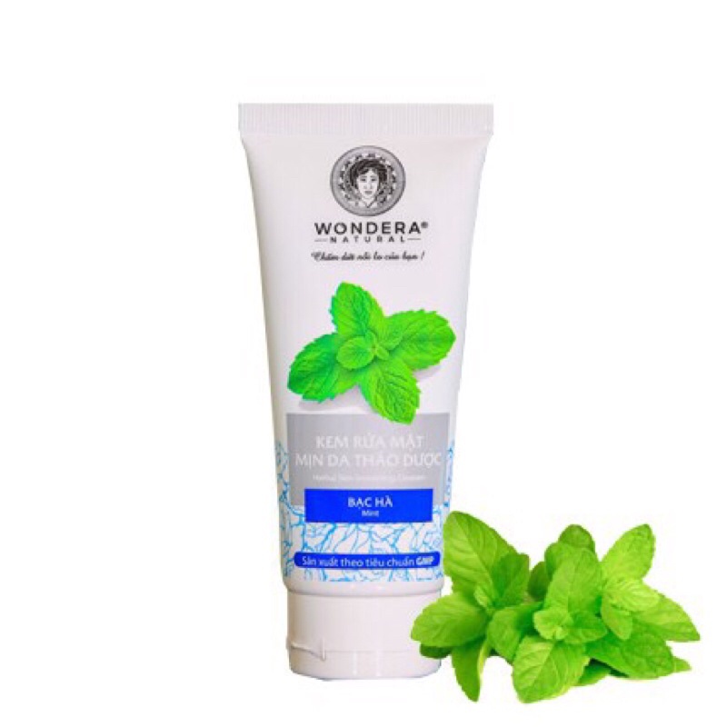 Kem rửa mặt thảo dược Wondera 100g