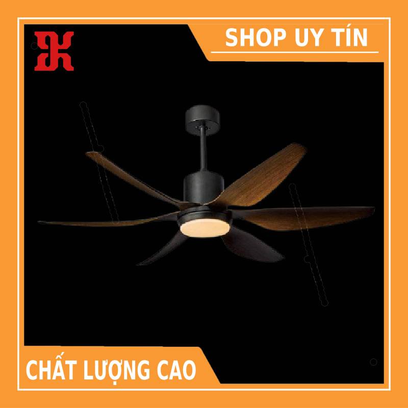 (Sản Phẩm Mới ) Quạt Trần đèn cánh gỗ điều khiển từ xa F34