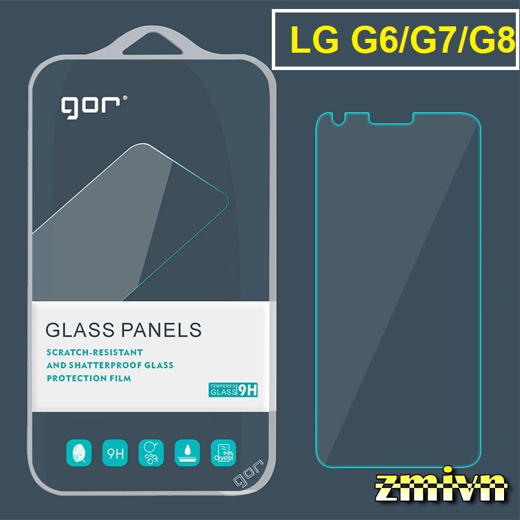 Bộ 2 kính cường lực GOR dành cho LG G6 / G7/ G8 trong suốt