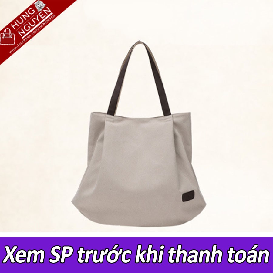 Túi Tote vải Canvas thời trang cao cấp 2019