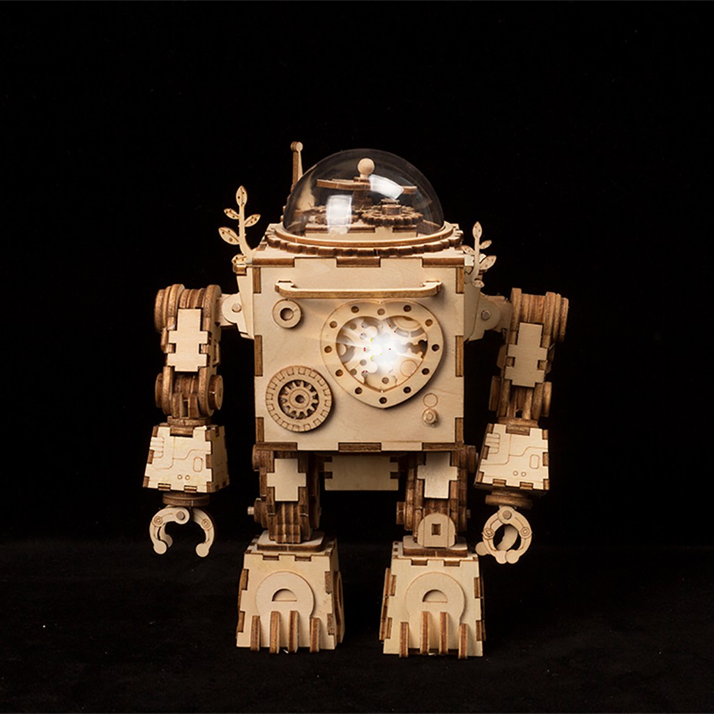 Orpheus Music Box Robotime – Mô hình Hộp nhạc Robot tình yêu Orpheus