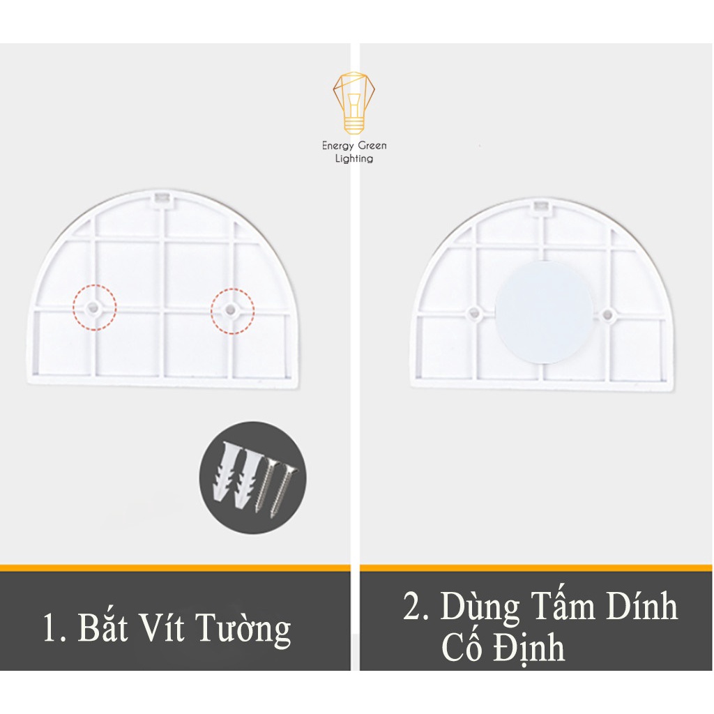 Combo 3 Đèn Led Gắn Tường Energy Green Lighting - Sử Dụng Năng Lượng Mặt Trời MT-107 - Chống Nước IP65