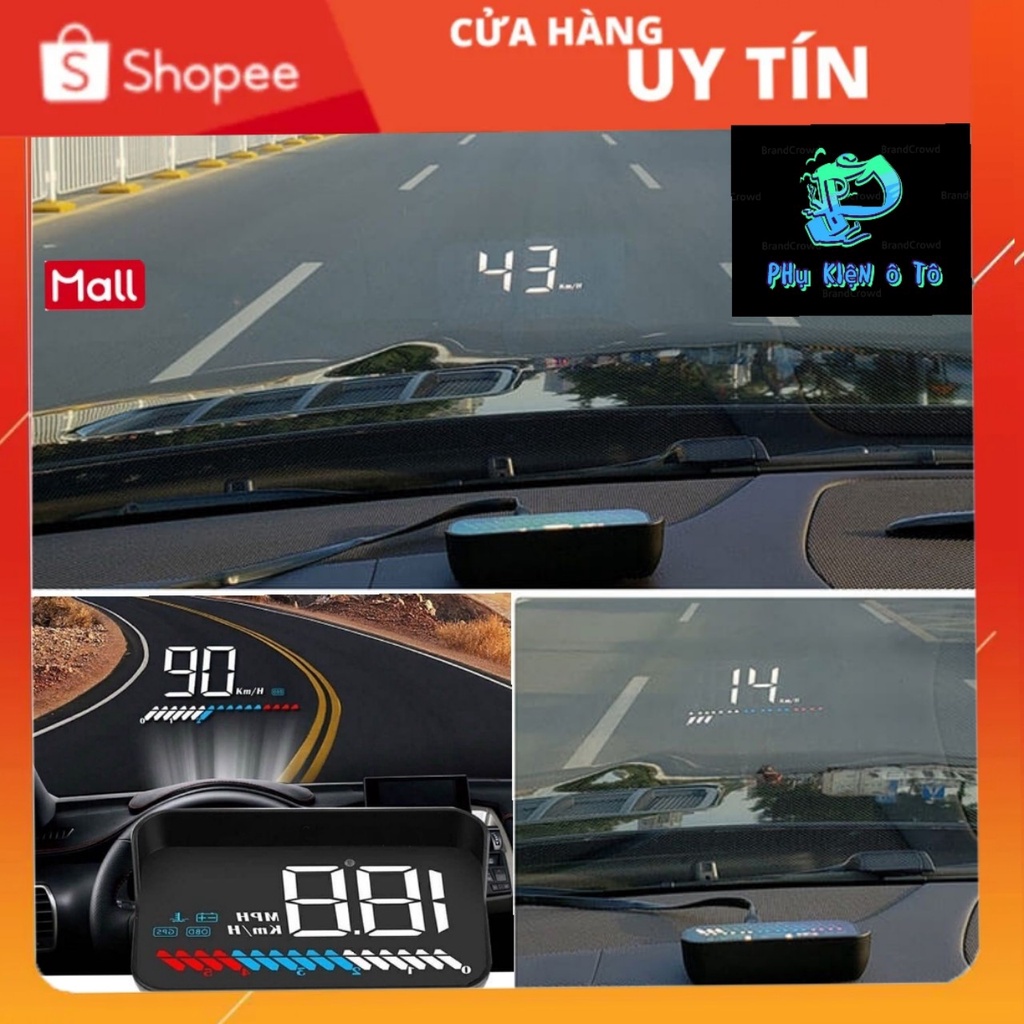 Bộ HUD Ô tô M7 Hiển Thị Tốc Độ Thông Tin Lên Trên Kính Lái Giá Rẻ