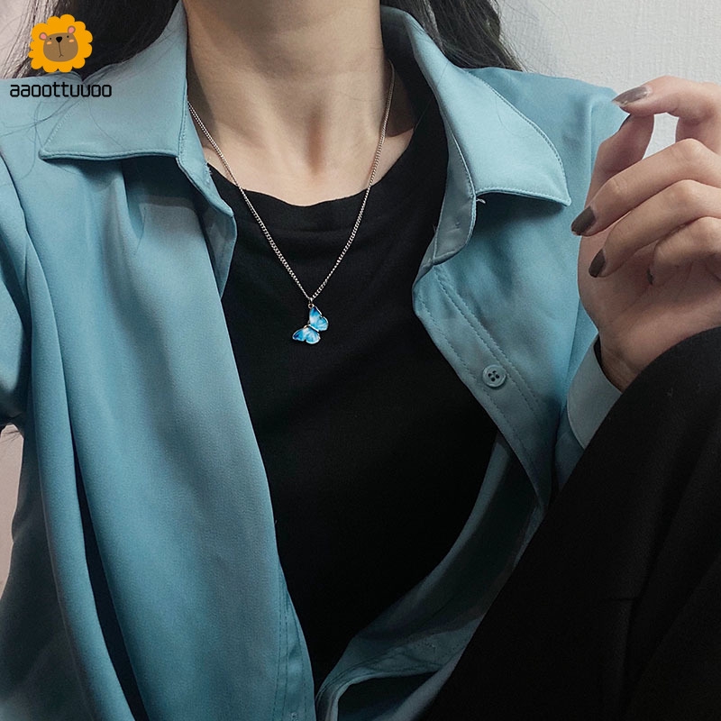 Dây Chuyền Mặt Hình Bươm Bướm Thời Trang Cá Tính Cho Nữ