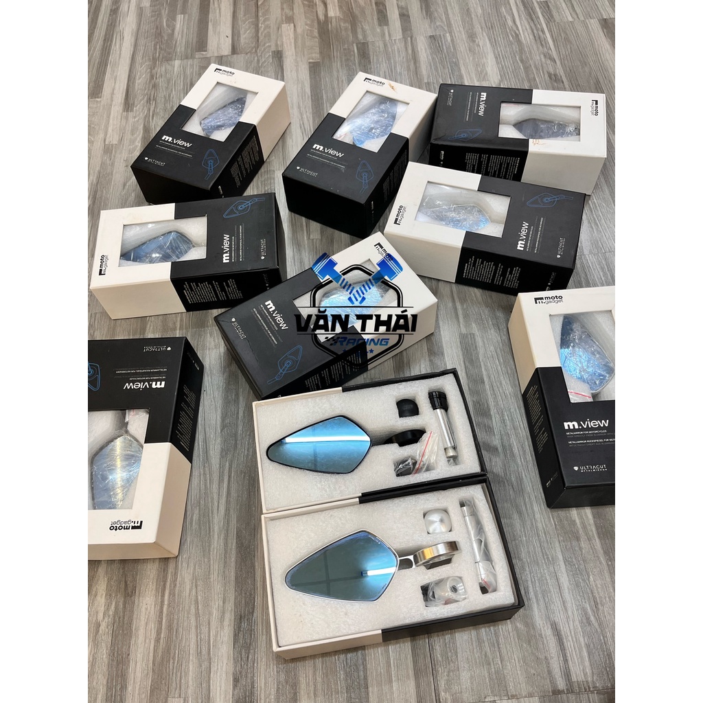 gương mview moto gadget kèm chân kính, kèm gù ghi đông