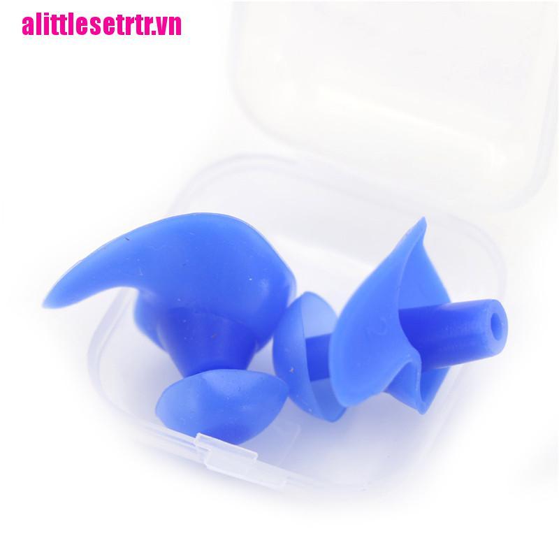 1 Cặp Nút Bịt Lỗ Tai Khi Bơi Bằng Silicone Mềm Tiện Dụng