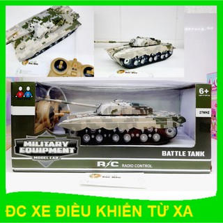 [Đồ chơi] [TẶNG PIN] Xe tăng điều khiển có nhạc, có đèn dành cho bé từ 6 tuổi