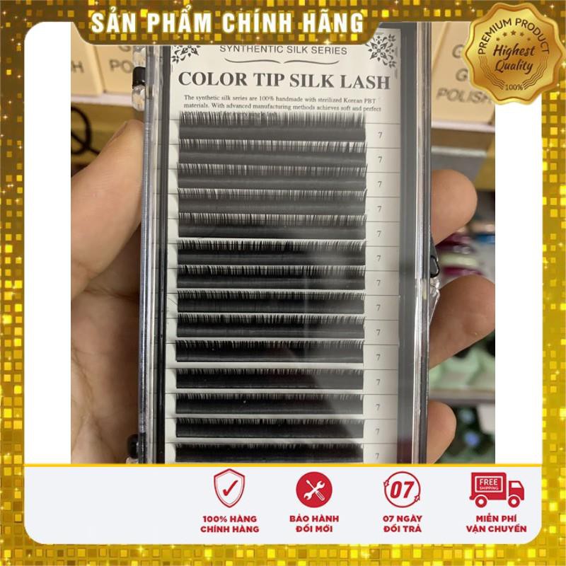 Mi B nối mi dưới colour tip silk lash