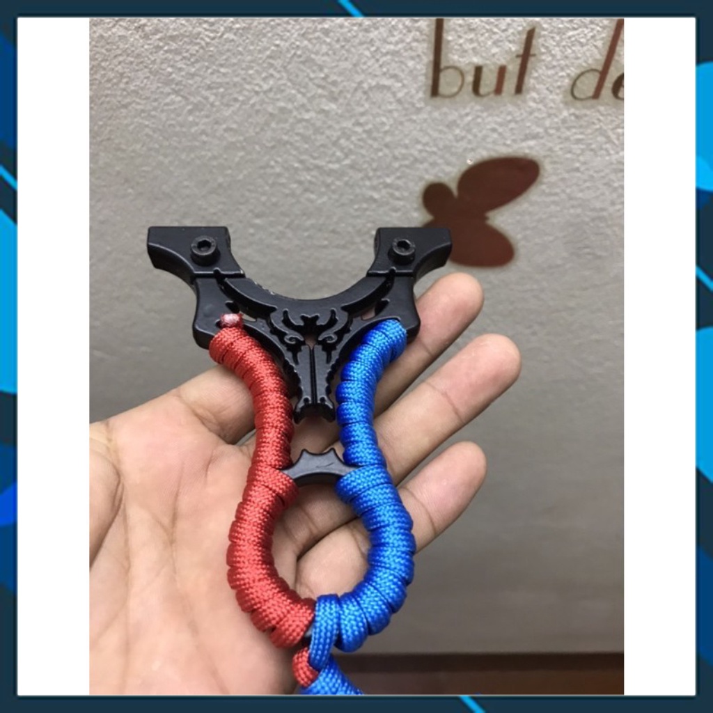 Ná cao su trâu đen văn lục giác + 1 dây 2 lớp  - Ná Cao Su VTA