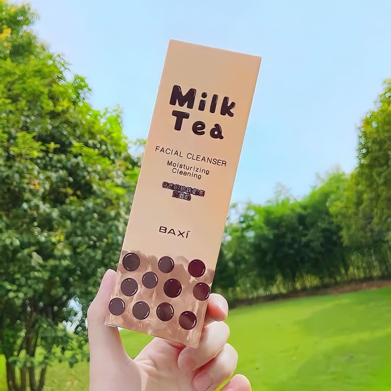 HOT TAOBAO Sữa Rửa Mặt Trà Sữa Trân Châu Đường Đen MILK TEA Tạo Bọt Trắng Da Loại Bỏ Bụi Bẩn Kiềm Dầu Ngăn Ngừa Thâm Mụn