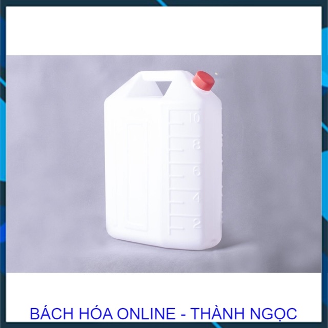 Can nhựa 5l, 10l Việt Nhật trắng Hàng dày dặn đựng nước, Rượu xăng dầu tiện dụng