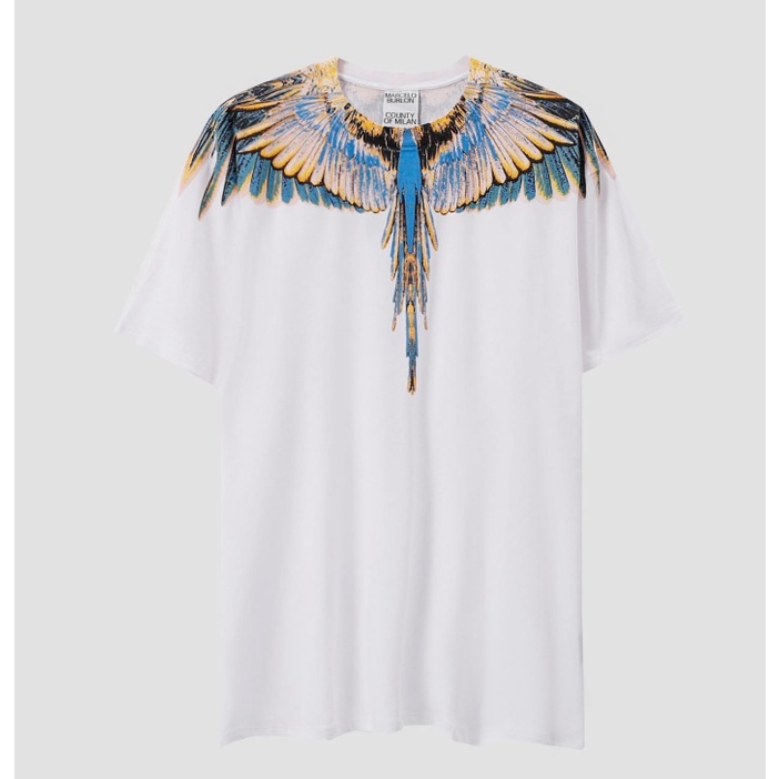 Áo Thun Tay Ngắn In Hình Đôi Cánh Thời Trang