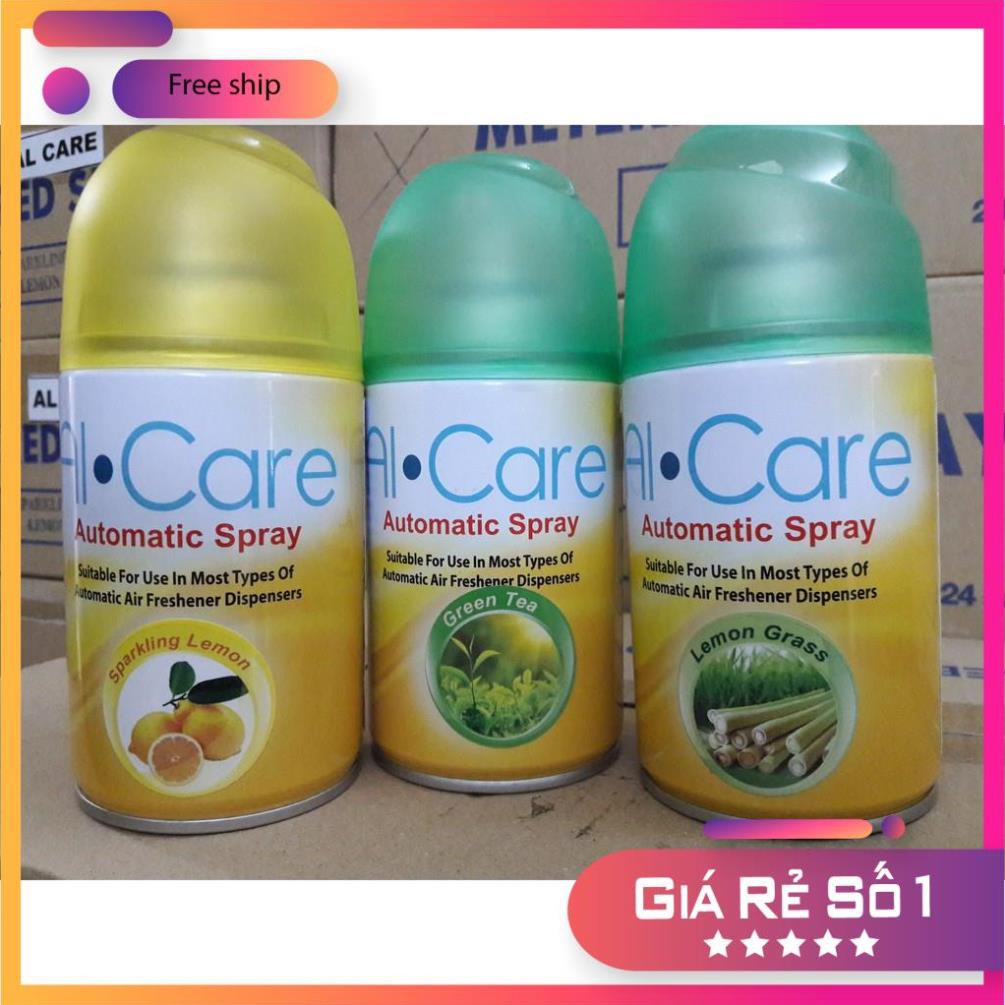 Chai xịt thơm phòng Alcare 300ml đủ mùi (dùng được cho các loại máy xịt phòng tự động)