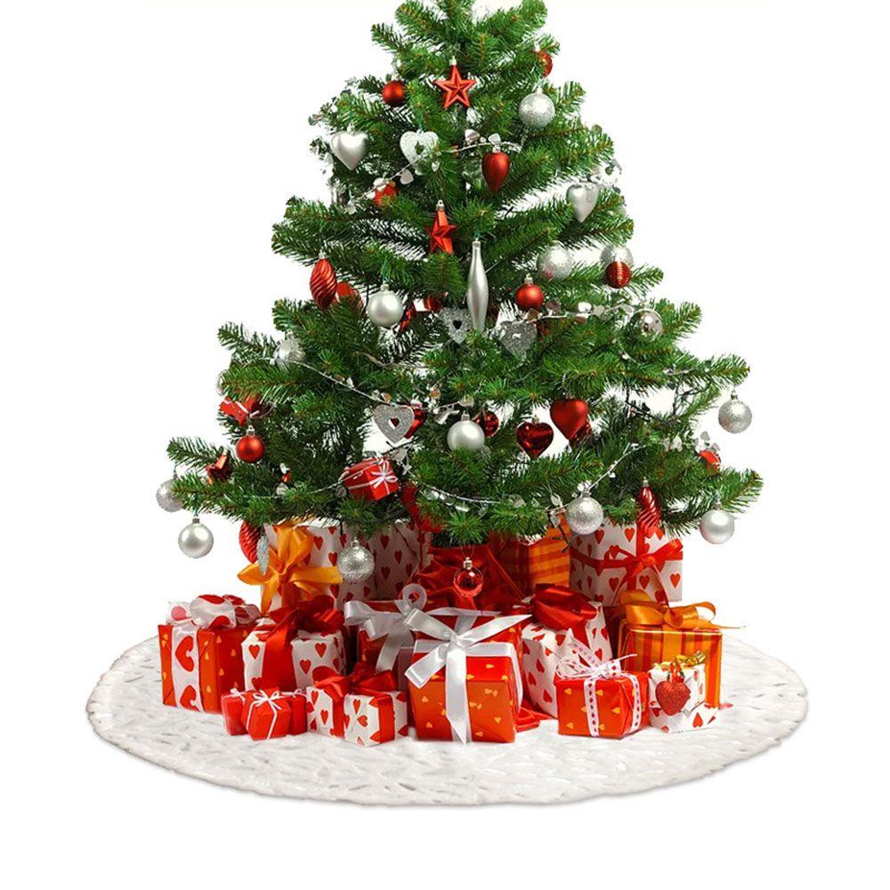 MUVAKO Thảm Lông Lót Sàn Trang Trí Cây Thông Giáng Sinh Năm Mới