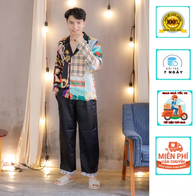 ( sale 50%) bộ ngủ pijama nam sang chảnh cho quý ông hiện đại