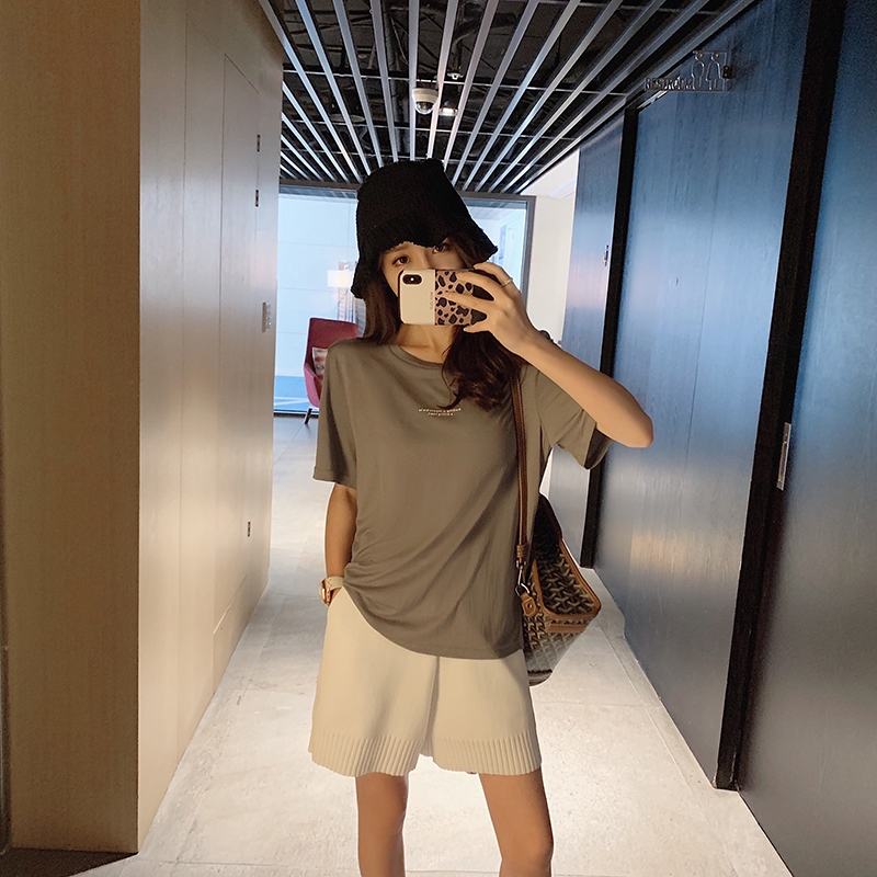 Quần đùi lưng cao phong cách Harajuku cá tính dành cho nữ