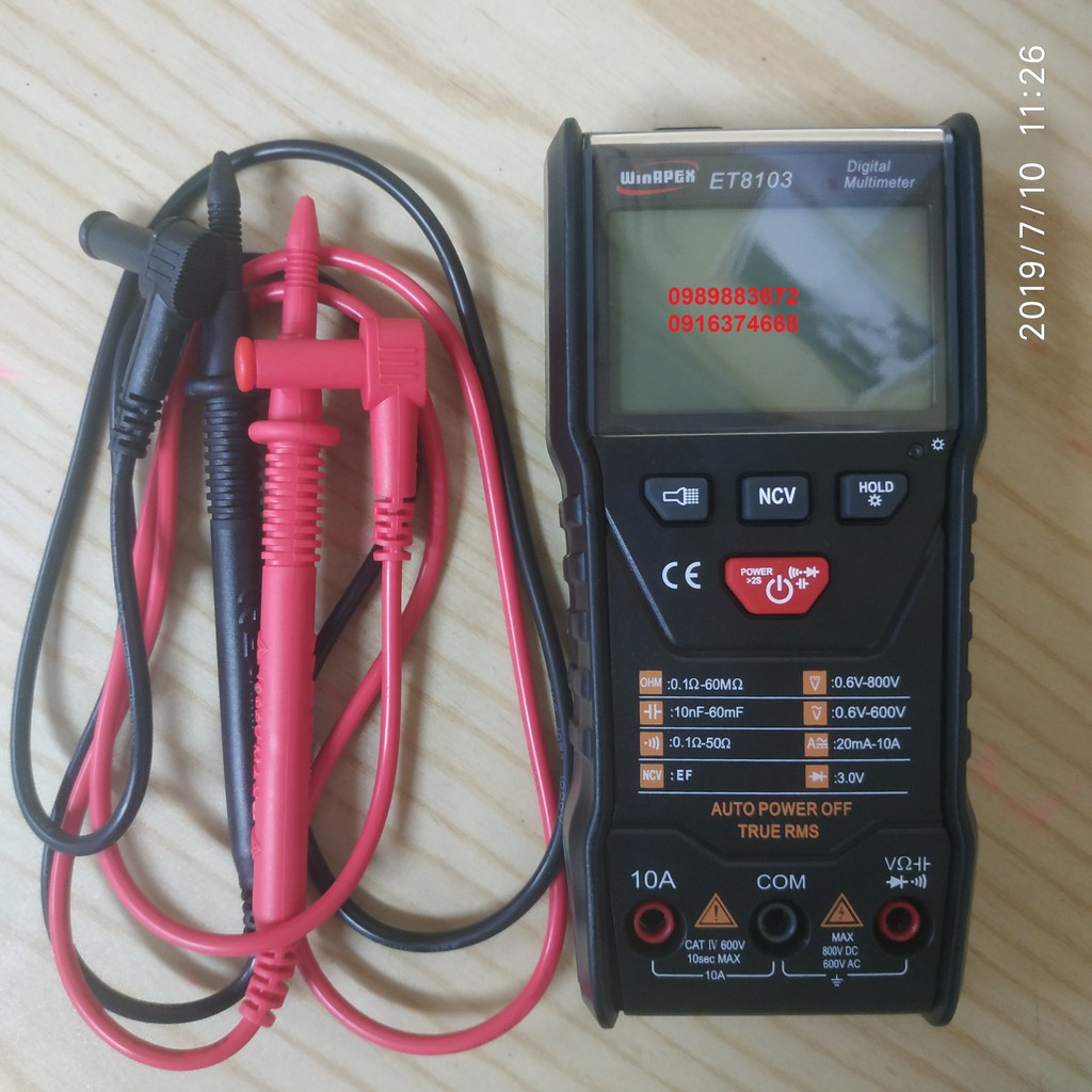 Đồng hồ vạn năng tự động ET8103