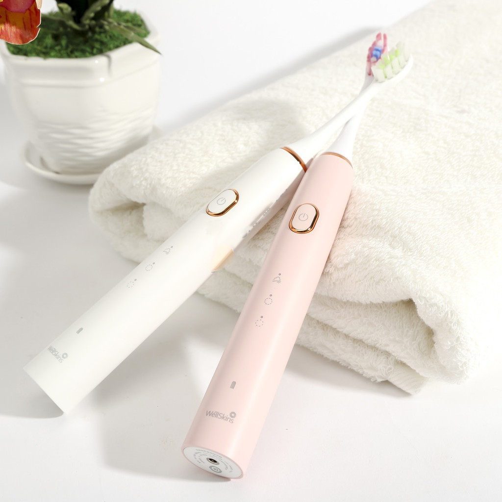 Bàn chải điện WéllSkins WX-YS200 Hồng / WX-YS100 Trắng chính hãng - Minh Tín Shop