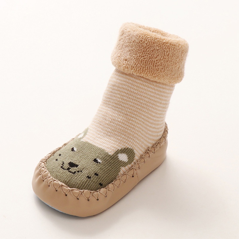 Vớ Chống Trượt Dày Dặn In Họa Tiết Hoạt Hình Dễ Thương Thời Trang Thu Đông Cho Bé