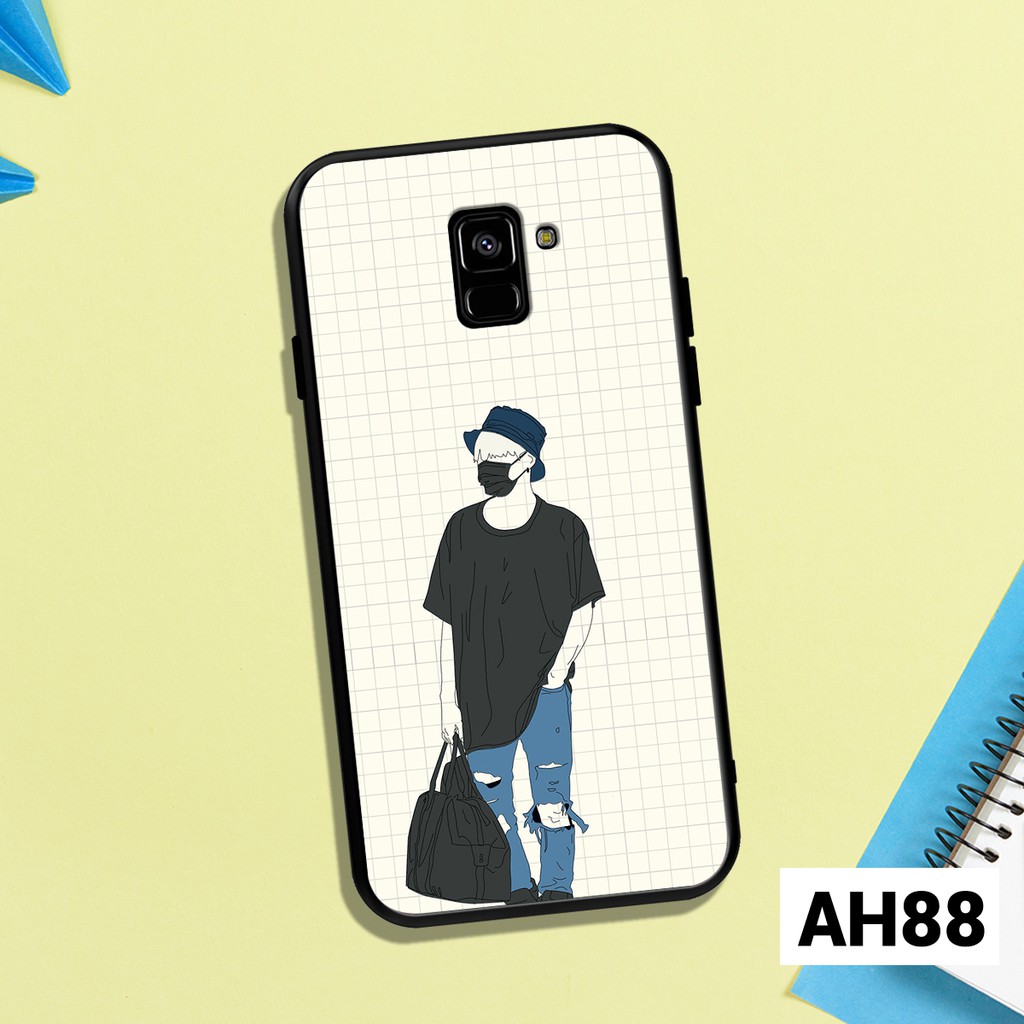 Ốp lưng Samsung Galaxy A6 2018 - A6 Plus - A8 2018 - A8 Plus in hình chibi thần tượng BTS