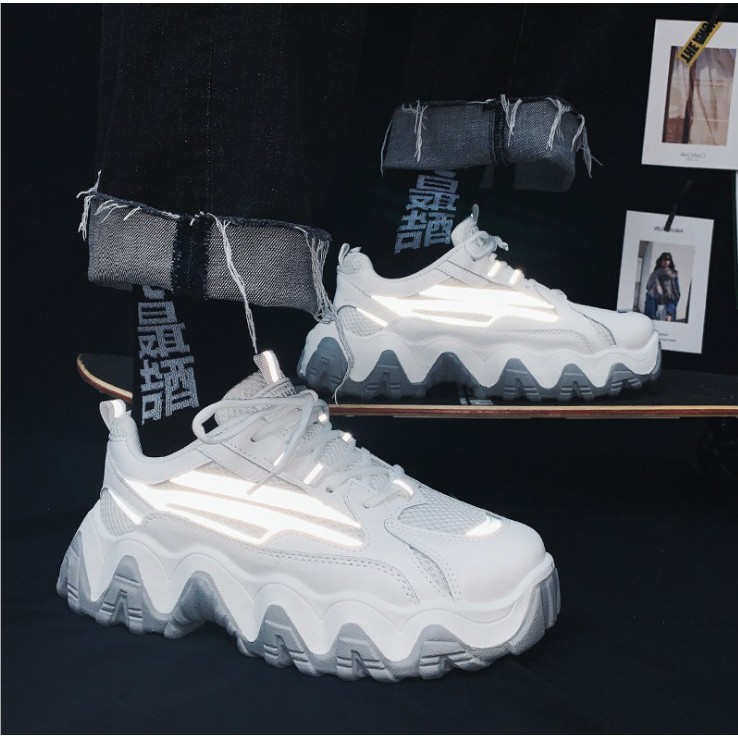 Giày Thể Thao Nam Cao Cấp Chính Hãng- giày Sneakers Nam Đế Cuộn Sóng Tăng Chiều Cao AVI- 345 | BigBuy360 - bigbuy360.vn