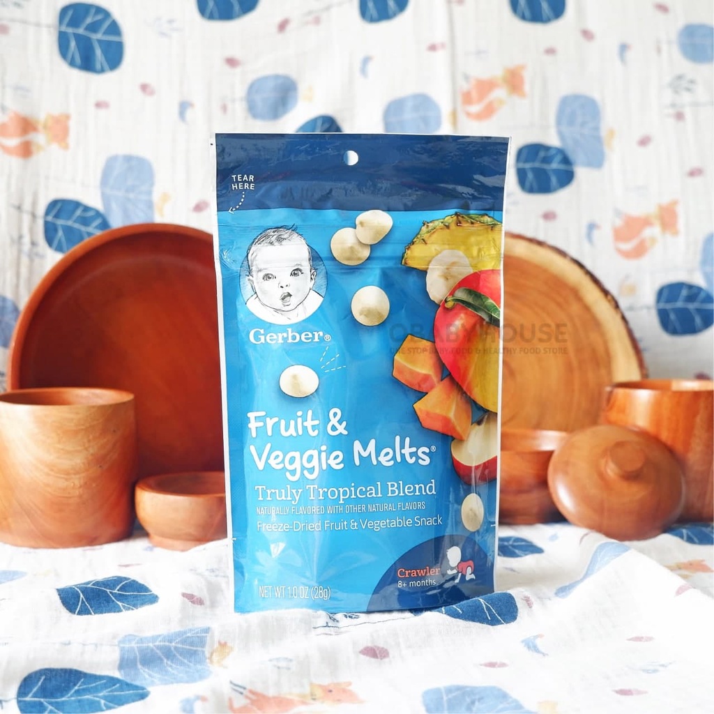 Sữa chua khô Gerber Yogurt Melts ăn dặm cho bé