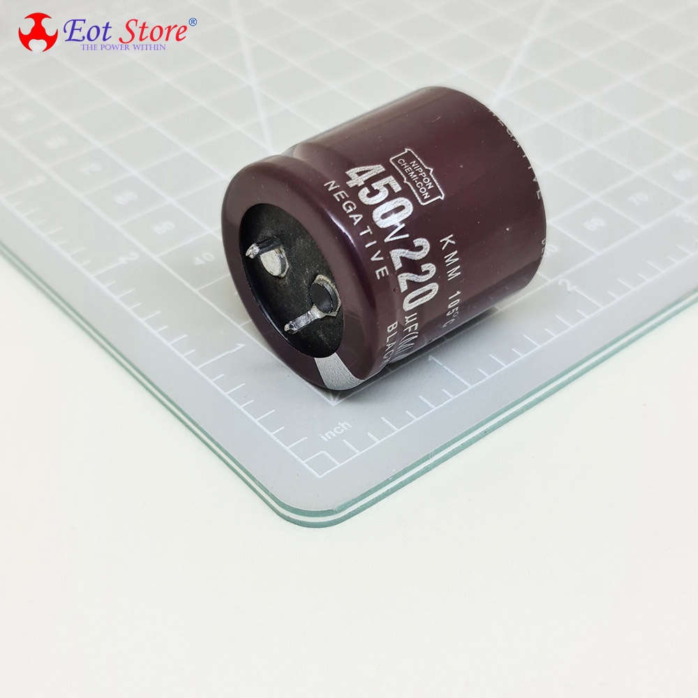Tụ phân cực (tụ hóa) 220uF 450V hàng tháo máy chất lượng