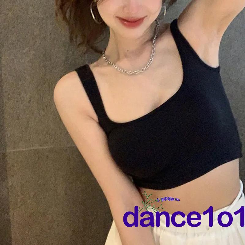 Áo ba lỗ cổ vuông màu trơn đơn giản thời trang cho nữ