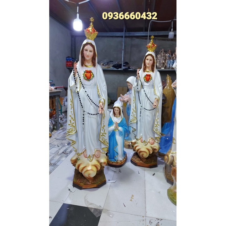 TƯỢNG ĐỨC MẸ FATIMA CHẤT LIỆU COMPOSITE TƯỢNG CÔNG GIÁO FATIMA