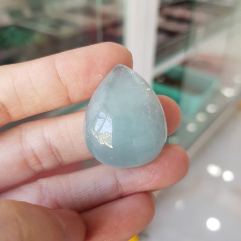 Dây chuyền mặt đ.á Aqua giọt nước