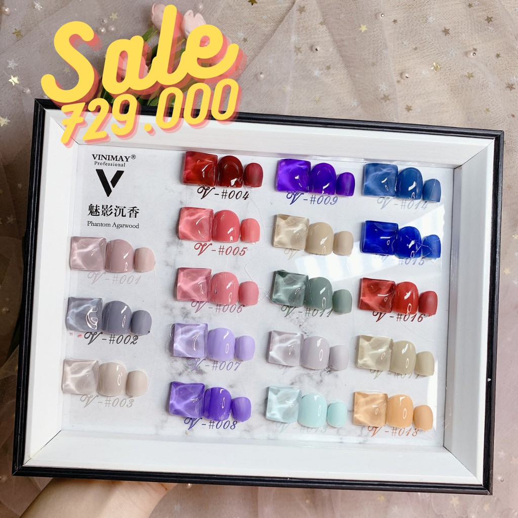 Sơn gel Vinimay set 18 màu - dụng cụ trang trí nail