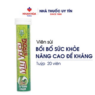Viên sủi Nâng Cao Sức Đề Kháng MyVita Strong tuýp 20 viên