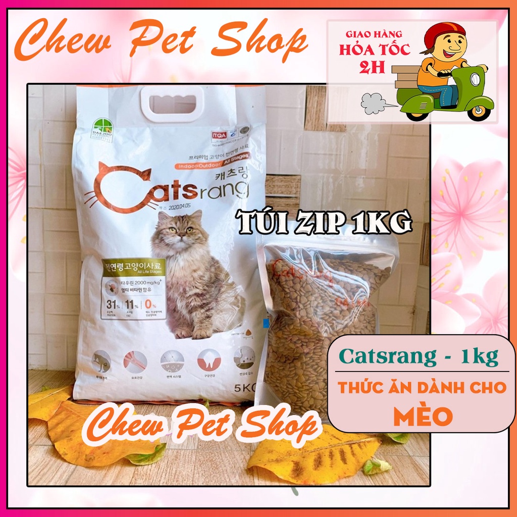 Catsrang - Hạt thức ăn Hàn Quốc cao cấp cho mèo - 1kg