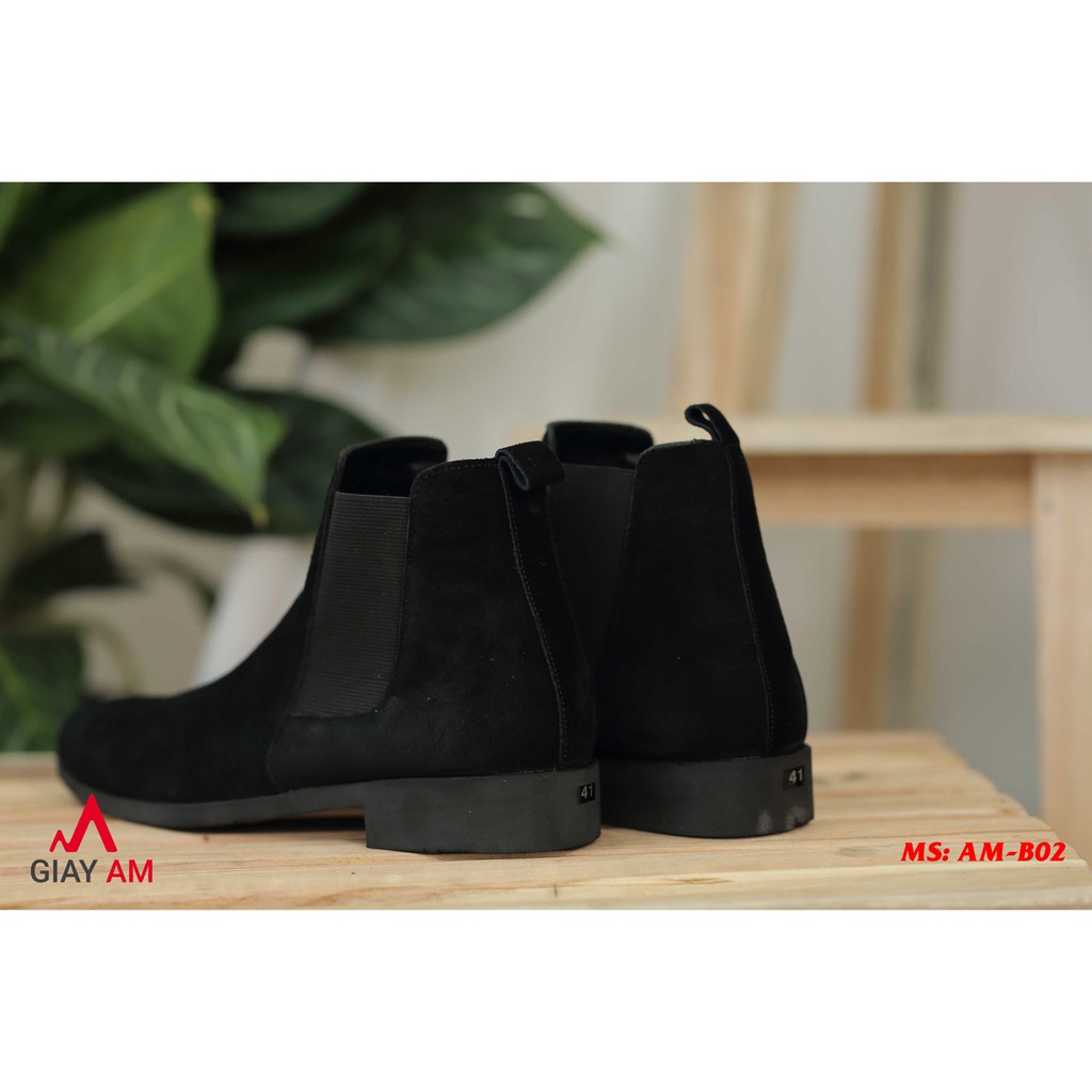 Giày Chelsea Boot da lộn tăng lên được gần 5cm chiều cao - Giày cổ cao | WebRaoVat - webraovat.net.vn